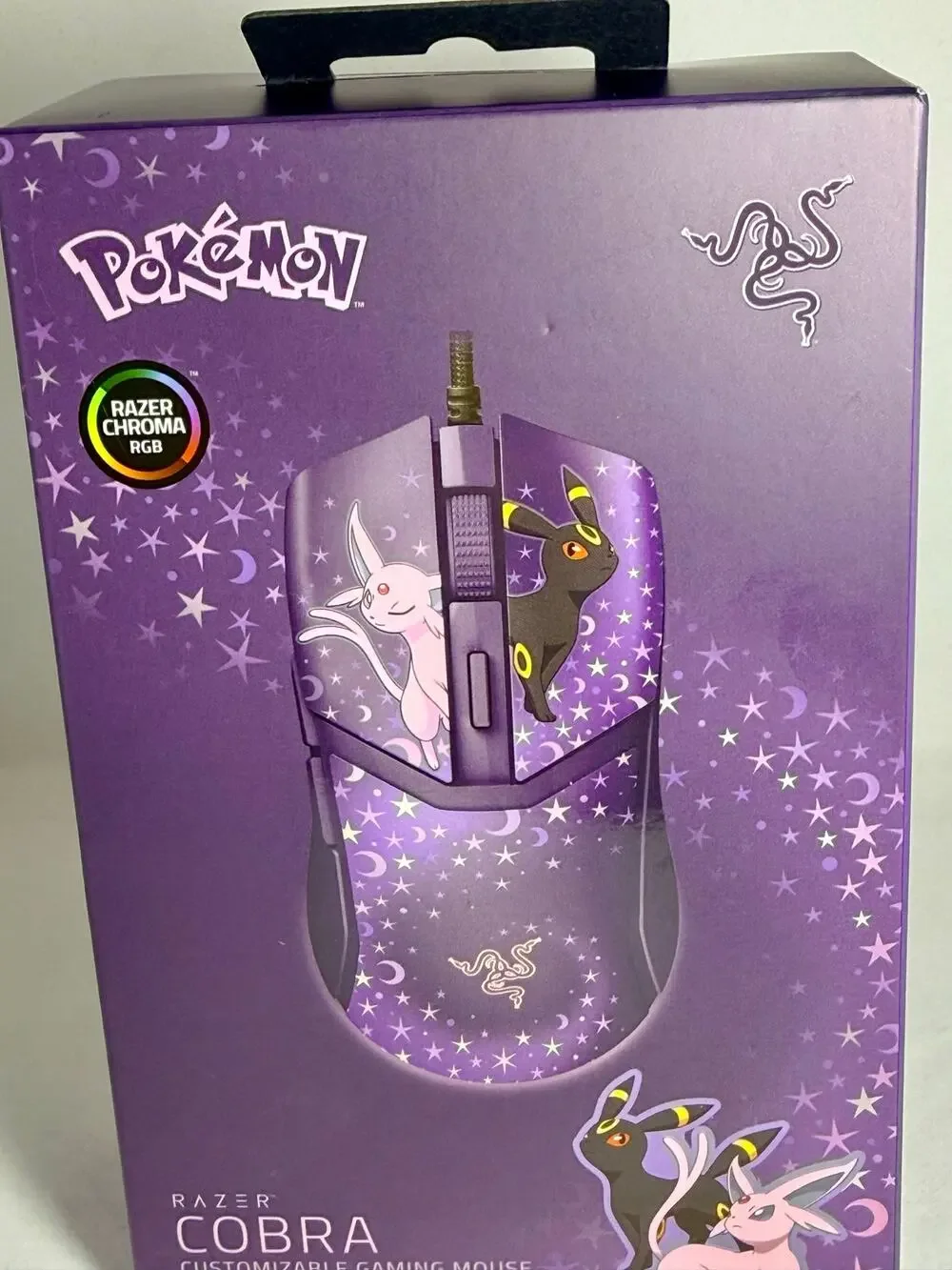 Razer Cobra Pokemon Espeon Umbreon Edition Wired Gaming Mouse RGB NEW